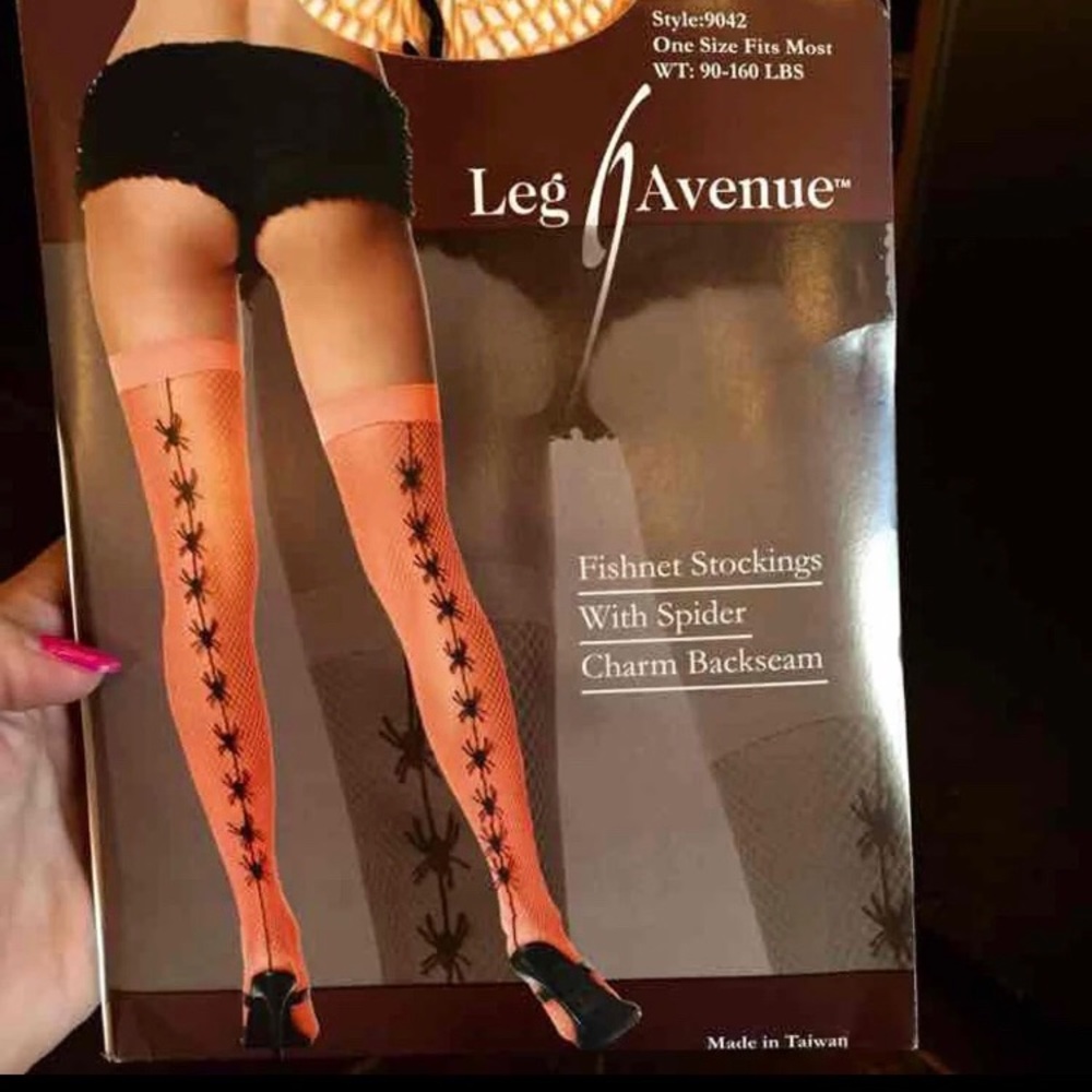 NEW Leg Avenue Fishnet Stockings Halloween